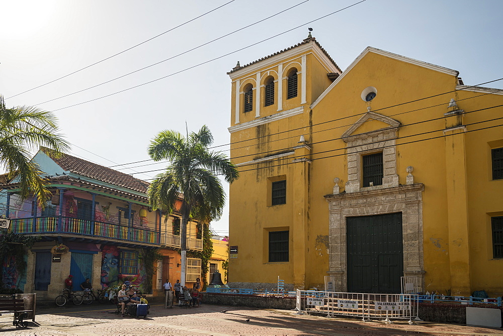 Holy Trinity Square, Getsemani Barrio, Cartagena, Bolivar Department, Colombia, South America