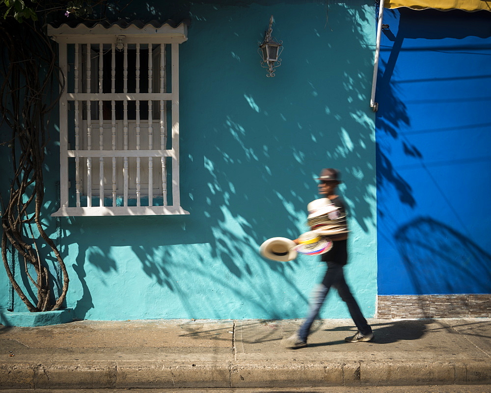 Street scene, Getsemani Barrio, Cartagena, Bolivar Department, Colombia, South America