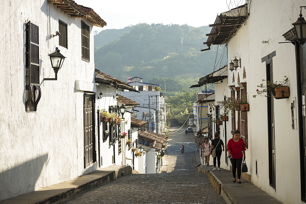 Street scene, Giron, Santander, Colombia, South America