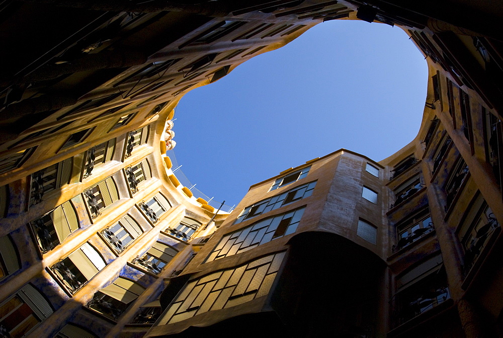 Casa Mila, UNESCO World Heritage Site, Barcelona, Catalonia, Spain, Europe