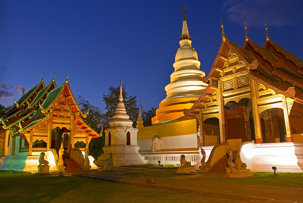 Wat Phra Singh Temple, Chiang Mai, Chiang Mai Province, Thailand, Southeast Asia, Asia