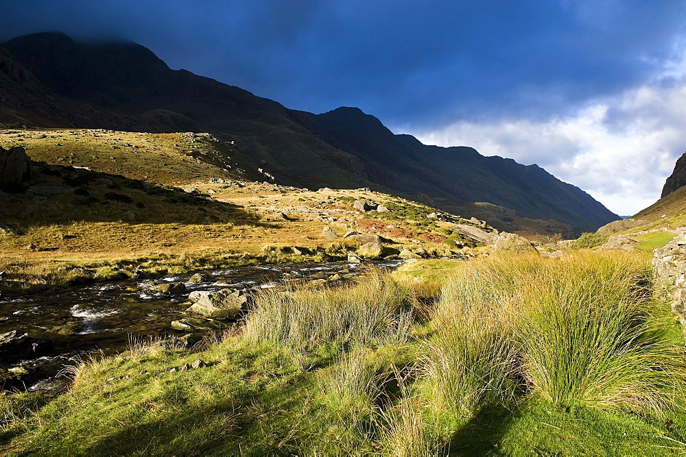 Afon Nant Peris, Snowdonia National Park, Wales, United Kingdom, Europe