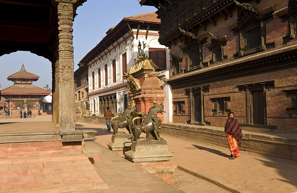 Durbar Square, Bhaktapur, UNESCO World Heritage Site, Kathmandu Valley, Nepal, Asia