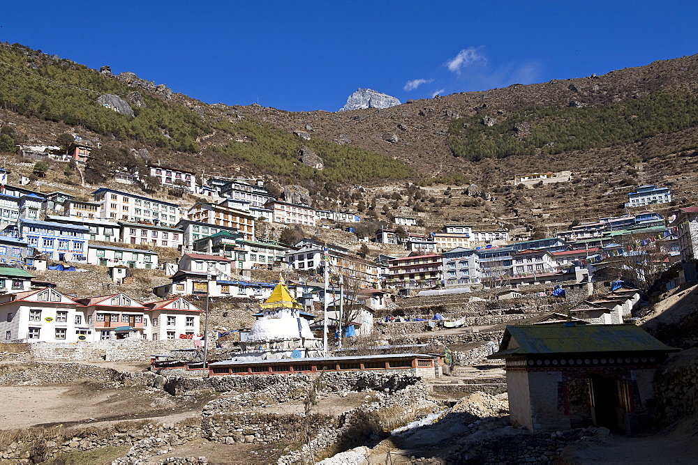 Namche Bazaar, Solu Khumbu Region, Nepal, Himalayas, Asia