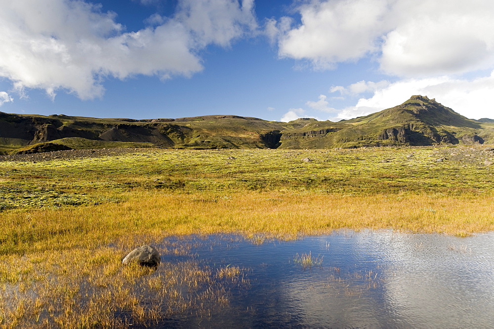 Landscape near Solheimajokull, Iceland, Polar Regions  