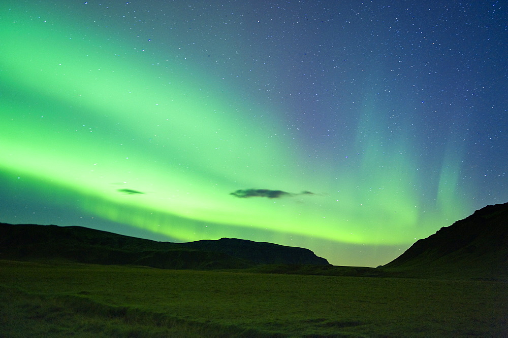 The Northern Lights (Aurora Borealis), Vik, Iceland, Polar Regions 