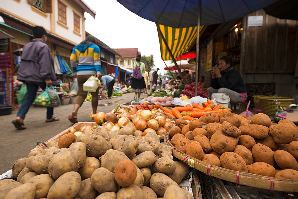 Morning Market, Luang Prabang, Laos, Indochina, Southeast Asia, Asia