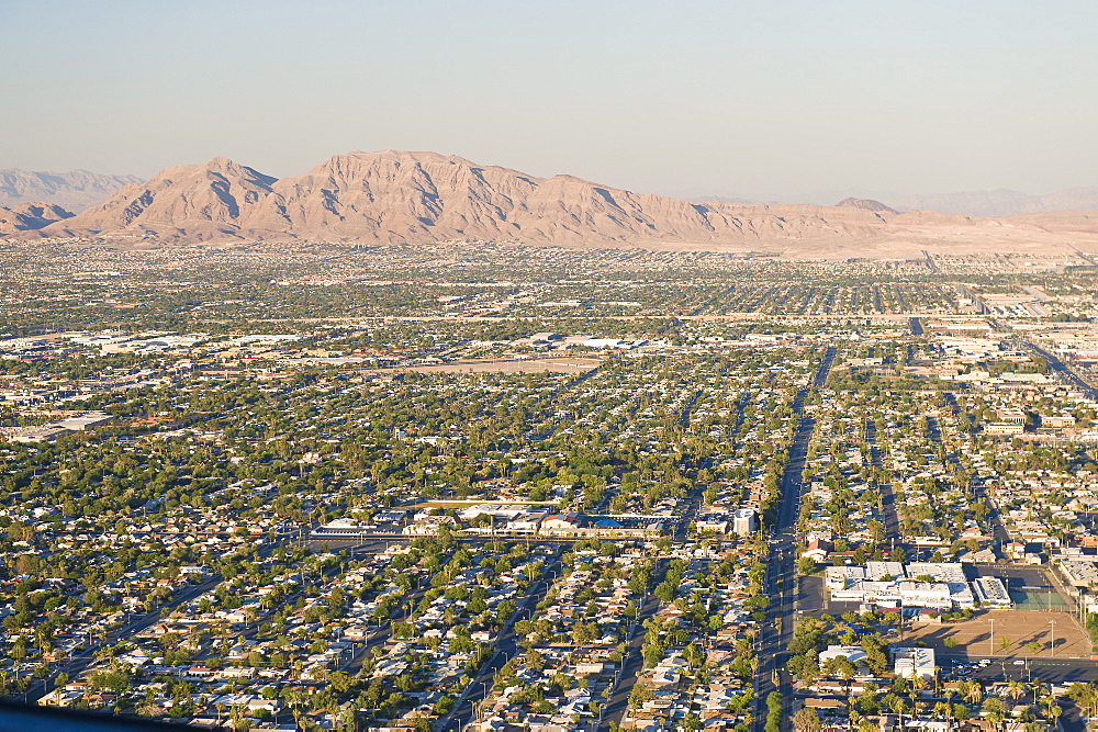 Las Vegas skyline from Stratosphere Tower, Nevada, United States of America, North America