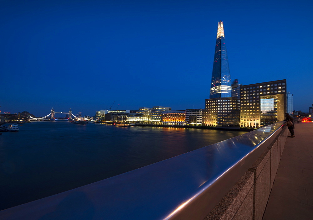 The Shard from London Bridge, London, England, United Kingdom, Europe 