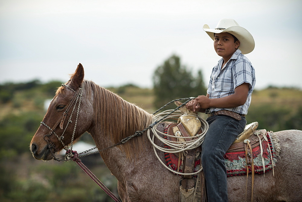 Portrait of Albaro, Rancho Xotolar, San Miguel de Allende, Guanajuato, Mexico, North America