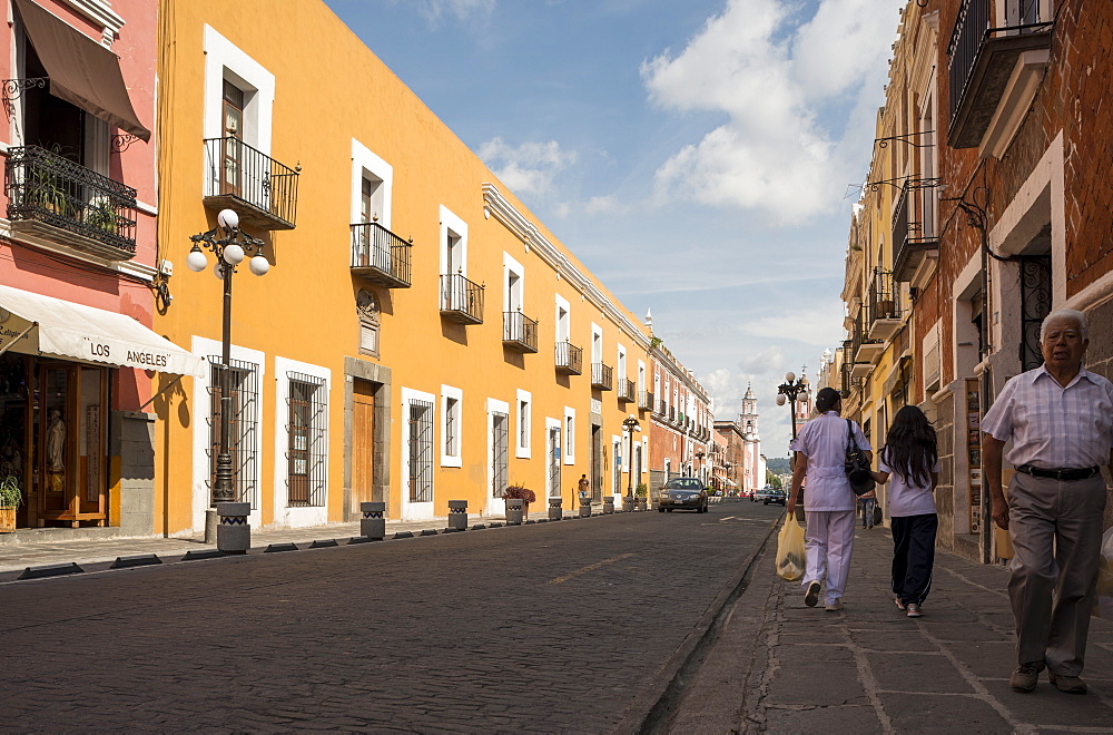 Street scene, Puebla City, Puebla, Mexico, North America