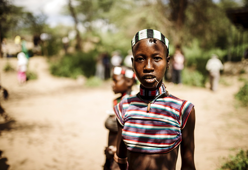 Jumping of the Bulls Ceremony, Hamar Tribe, Turmi, Omo Valley, Ethiopia, Africa