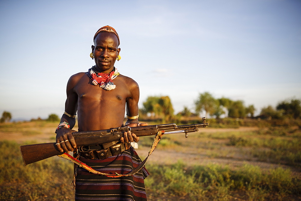 Portrait of Shada, Hamar Tribe, Omo Valley, Ethiopia, Africa