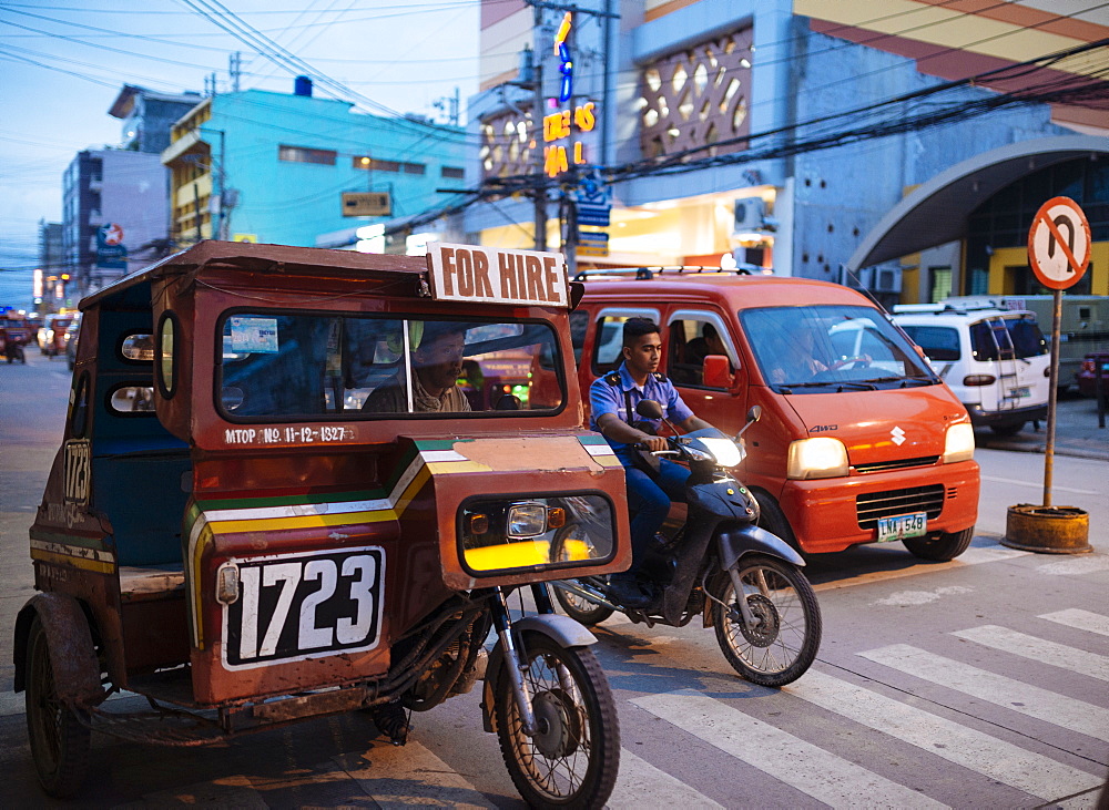 Tuk tuk, Tagbilaran, Bohol Island, Visayas, Philippines, Southeast Asia, Asia