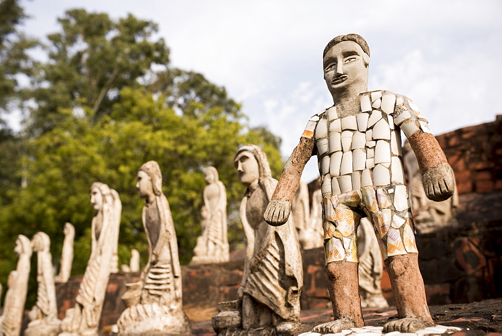 Sculptures at The Rock Garden, built by Nek Chand, Chandigarh, Punjab and Haryana Provinces, India, Asia