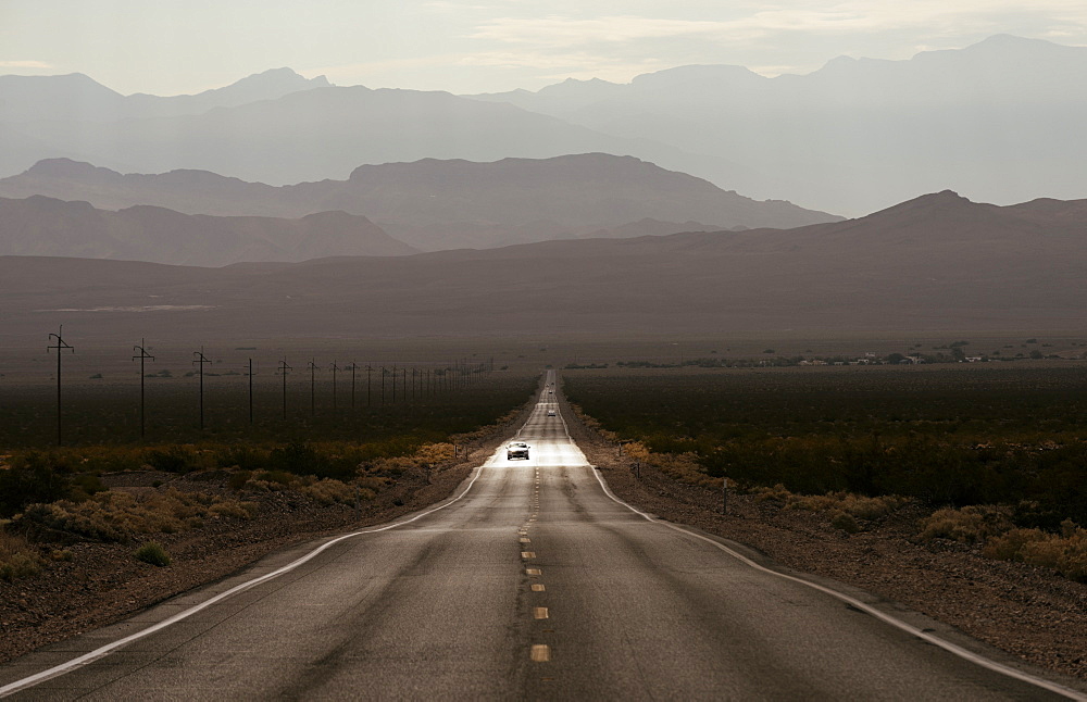 Highway 190 through Death Valley National Park, California, United States of America, North America