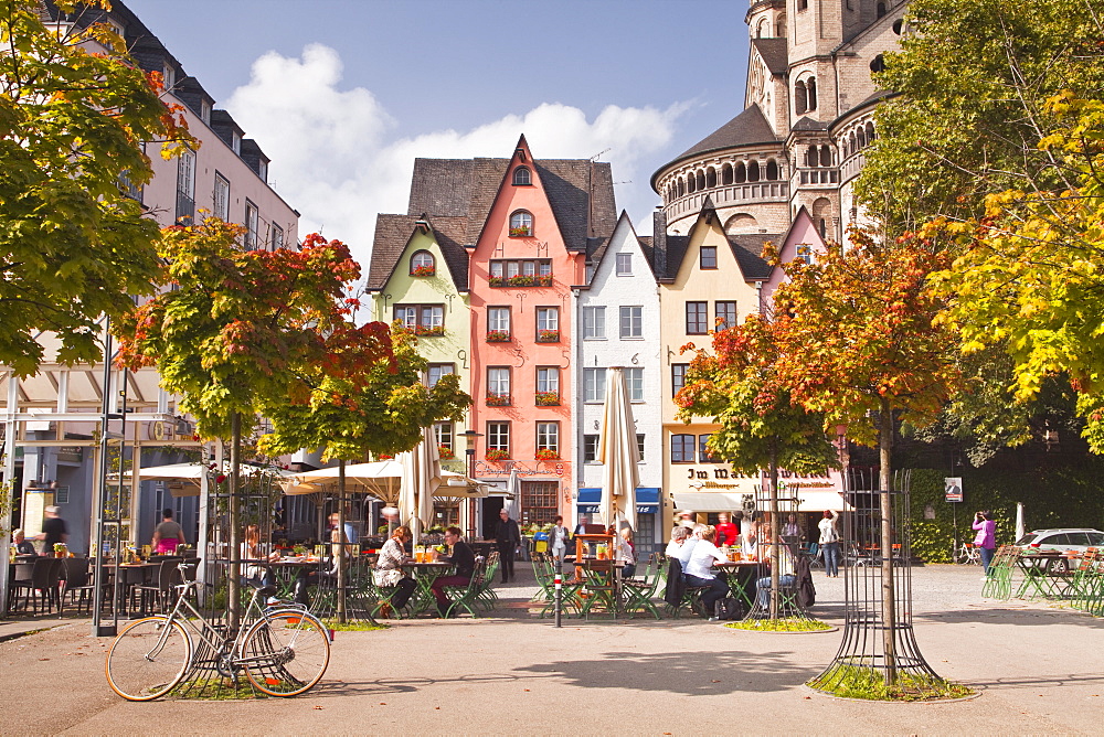 Fischmarkt in the old part of Cologne, North Rhine-Westphalia, Germany, Europe