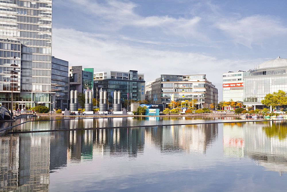 Modern architecture in Mediapark, Cologne, North Rhine-Westphalia, Germany, Europe