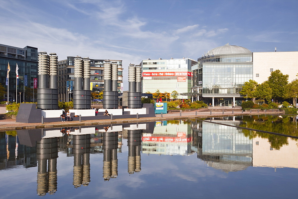 Modern architecture in Mediapark, Cologne, North Rhine-Westphalia, Germany, Europe