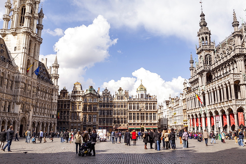 The Grand Place (Grote Markt), the central square of Brussels, UNESCO World Heritage Site, Brussels, Belgium, Europe