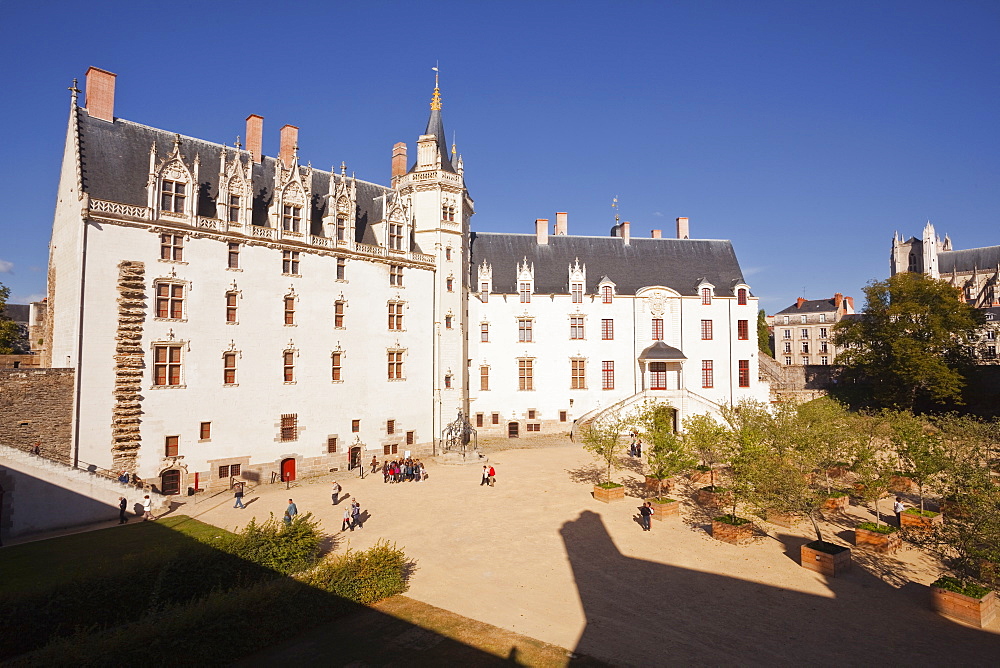 The Chateau des ducs de Bretagne in the city of Nantes, Loire-Atlantique, France, Europe