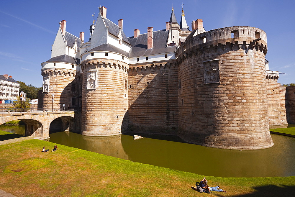 The Chateau des Ducs de Bretagne in the city of Nantes, Loire-Atlantique, France, Europe