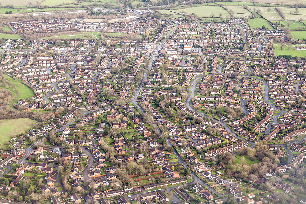 Suburban houses in the Midlands, England, United Kingdom, Europe