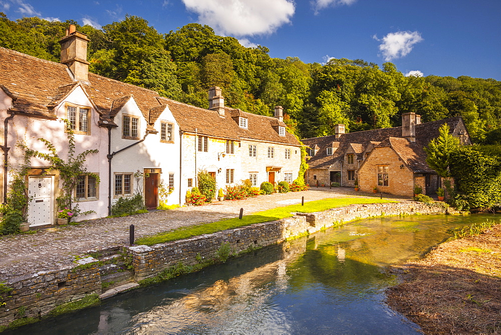 The pretty Cotswolds village of Castle Combe, north Wiltshire, England, United Kingdom, Europe