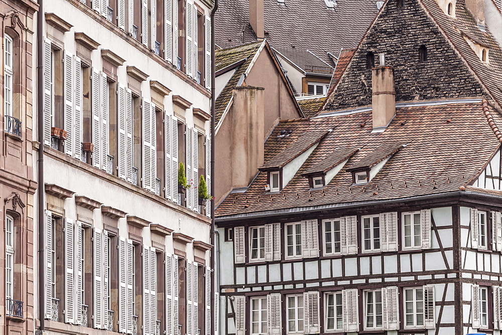 Old houses in La Petite France, Strasbourg, Bas Rhin, Alsace, France, Europe