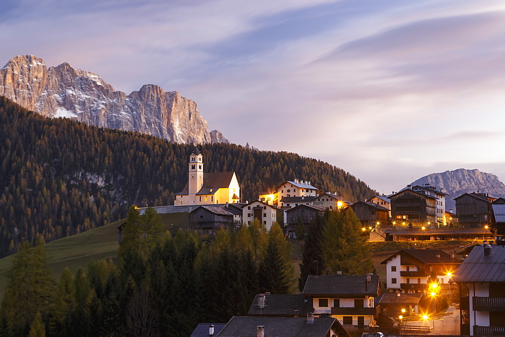 Colle Santa Lucia in the Dolomites, Belluno, Veneto, Italy, Europe