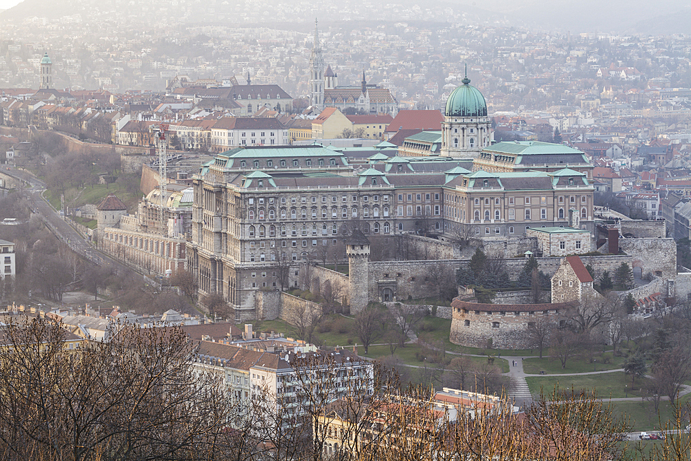 Buda Castle dating from the 18th century, the historic seat of the Hungarian kings, UNESCO World Heritage Site, Budapest, Hungary, Europe