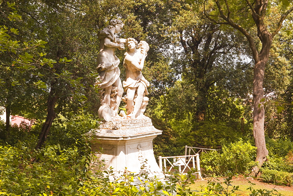 A statue in the Bardini Gardens of Florence, Tuscany, Italy, Europe