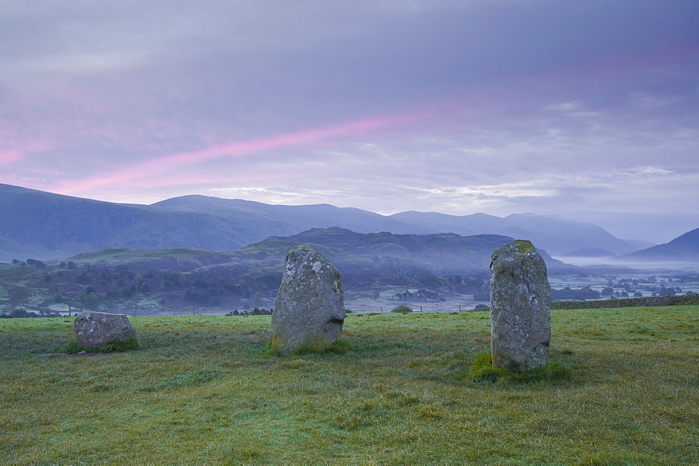 Castlerigg stone circle in the Lake District National Park, Cumbria, England, United Kingdom, Europe