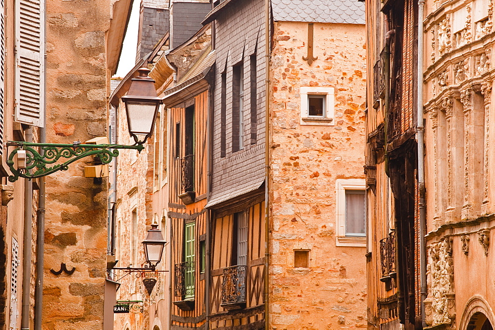 La Grande Rue in the old city of Le Mans, Sarthe, Pays de la Loire, France, Europe 