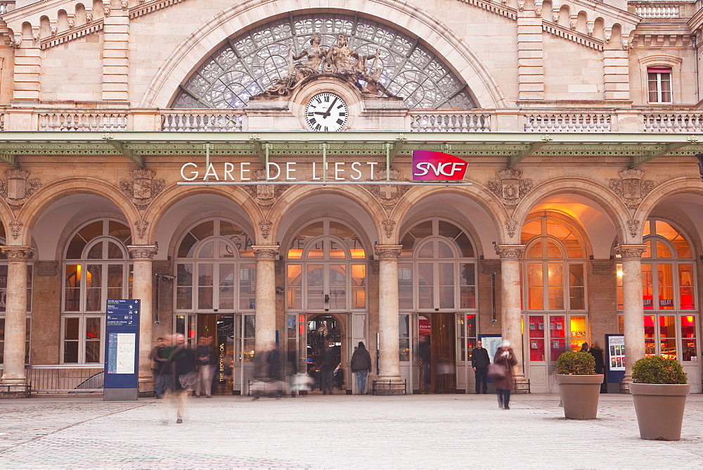 Gare de L'Est Railway station in Paris, France, Europe 