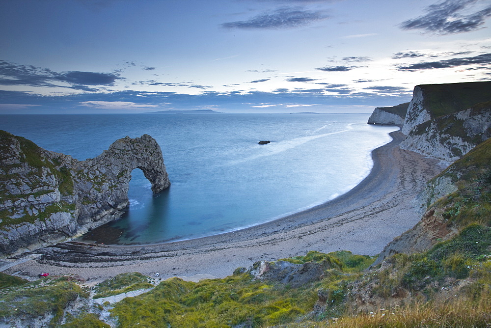 Durdle Door and Bat's Head, Dorset, Jurassic Coast, UNESCO World Heritage Site, England, United Kingdom, Europe