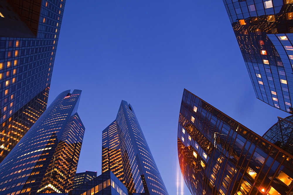 High rise office buildings in the La Defense area of Paris, France, Europe 