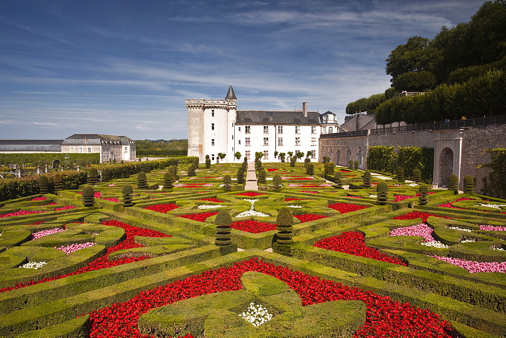 Chateau de Villandry, UNESCO World Heritage Site, Villandry, Indre-et-Loire, Loire Valley, France, Europe