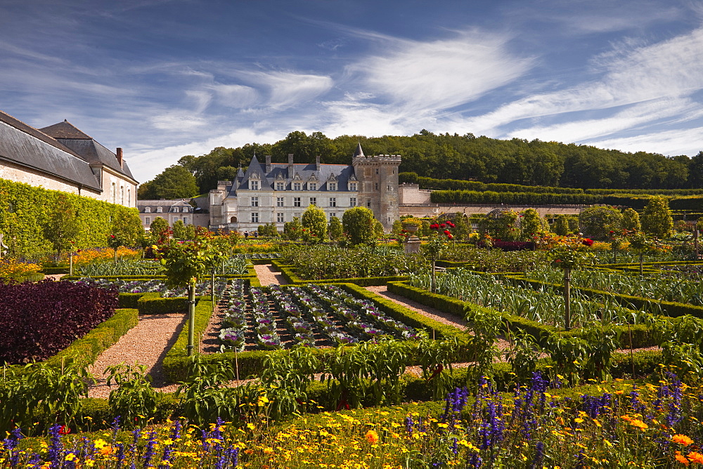 Chateau de Villandry, UNESCO World Heritage Site, Villandry, Indre-et-Loire, Loire Valley, France, Europe