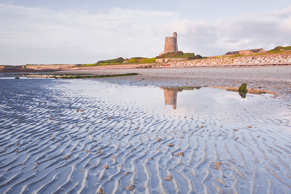 La Hougue tower in Saint Vaast La Hougue, under the protection of UNESCO, Manche, France, Europe