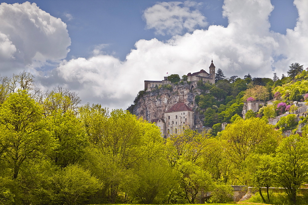 The ancient village of Rocamadour, a pilgrimage destination, in the Lot area, France, Europe 