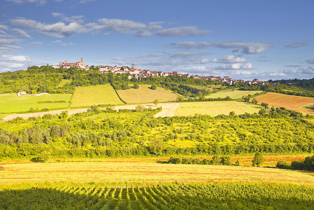 The Beaux Village de France of Vezelay in the Yonne area, Burgundy, France, Europe 