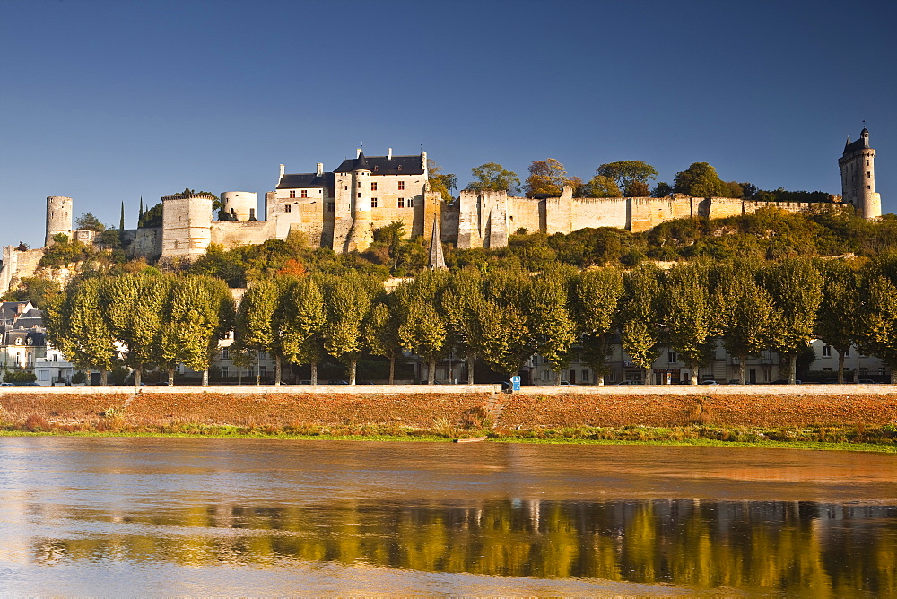 The chateau of Chinon, UNESCO World Heritage Site, Indre-et-Loire, Loire Valley, France, Europe