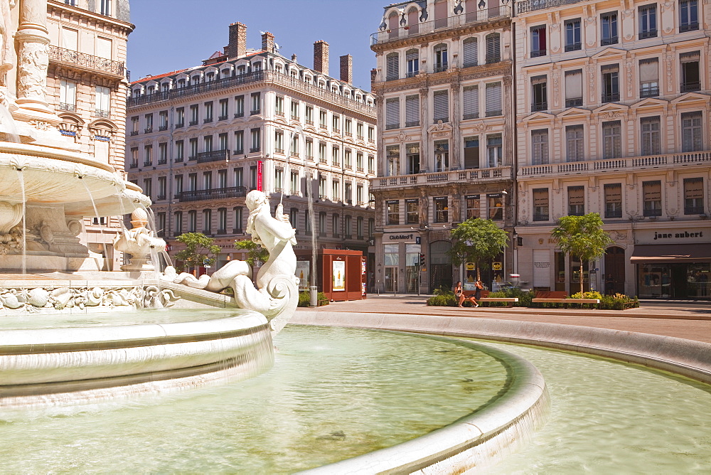 Place des Jacobins in the city of Lyon, Rhone, Rhone-Alpes, France, Europe 