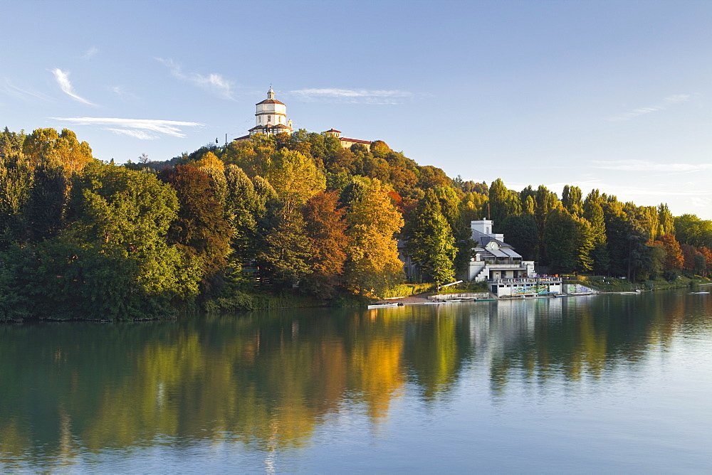 The Monte dei Cappuccini and the River Po, Turin, Piedmont, Italy, Europe