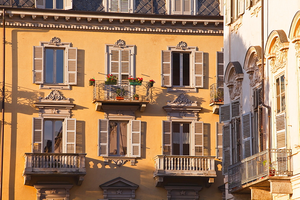 Piazza Carlo Emanuele II in central Turin, designed by Amedo di Castellamonte, Turin, Piedmont, Italy, Europe