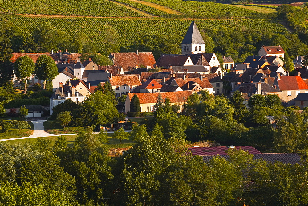 The village of Sury en Vaux near to the famous vineyards of Sancerre, Cher, Loire Valley, Centre, France, Europe