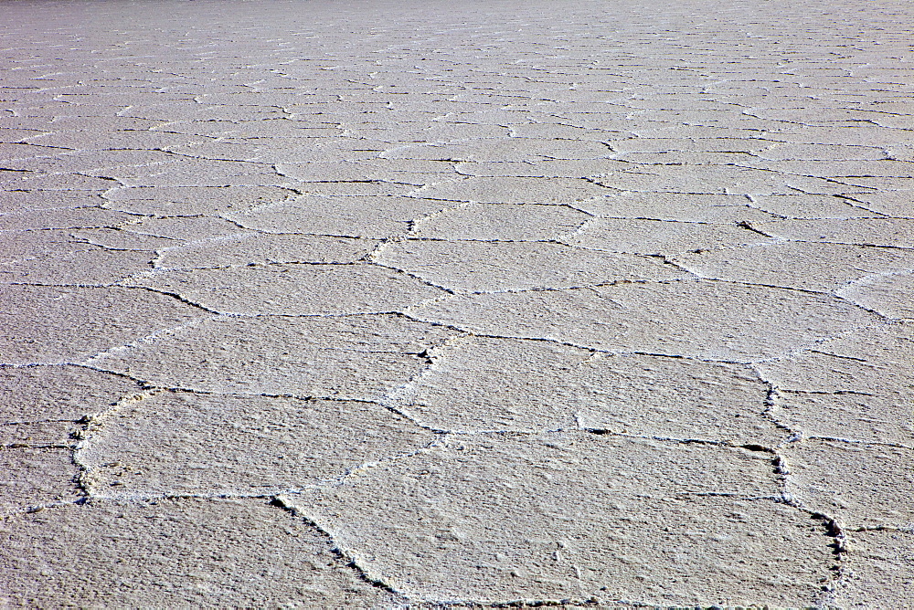 Details of the salt deposits in the Salar de Uyuni salt flat, southwestern Bolivia, Bolivia, South America