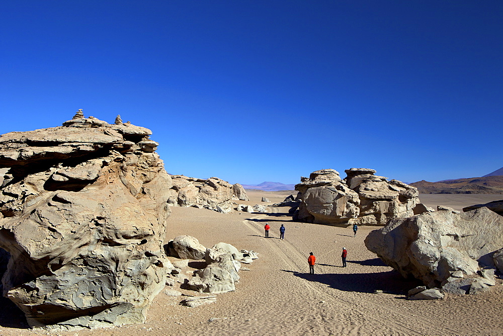 Rock formation in the Eduardo Avaroa Andean Fauna National Reserve, Southwest Highlands, Bolivia, South America