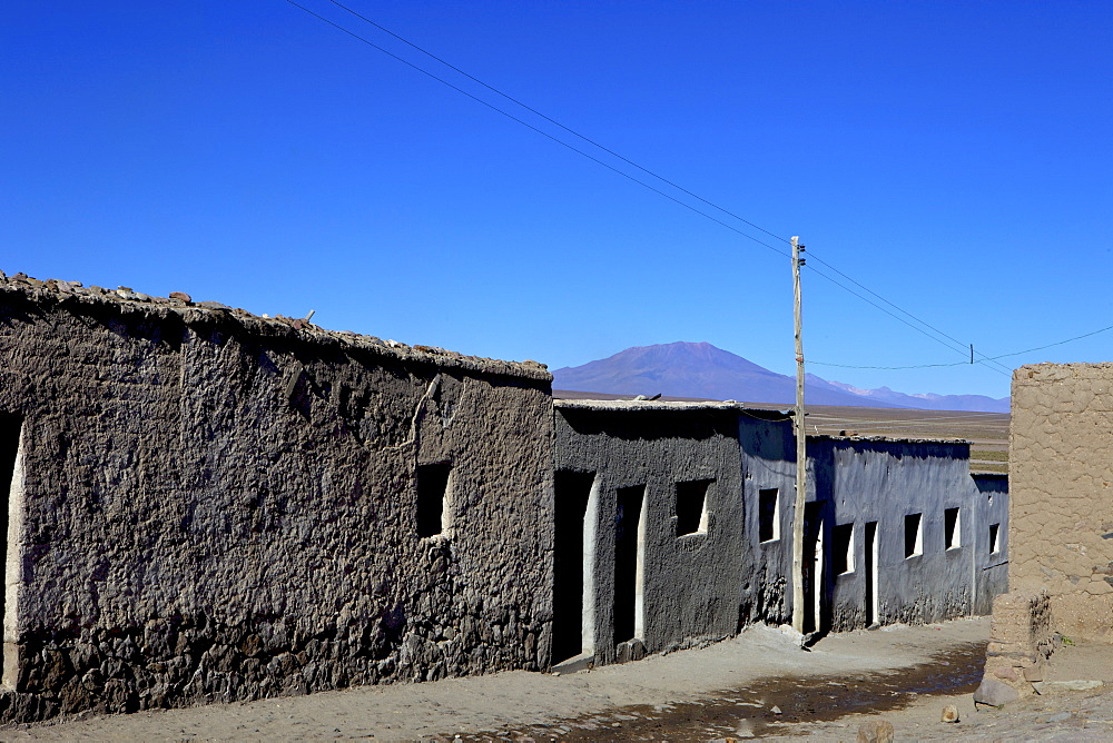 Street in Santiago de Agencha, Southwest Highlands, Bolivia, South America